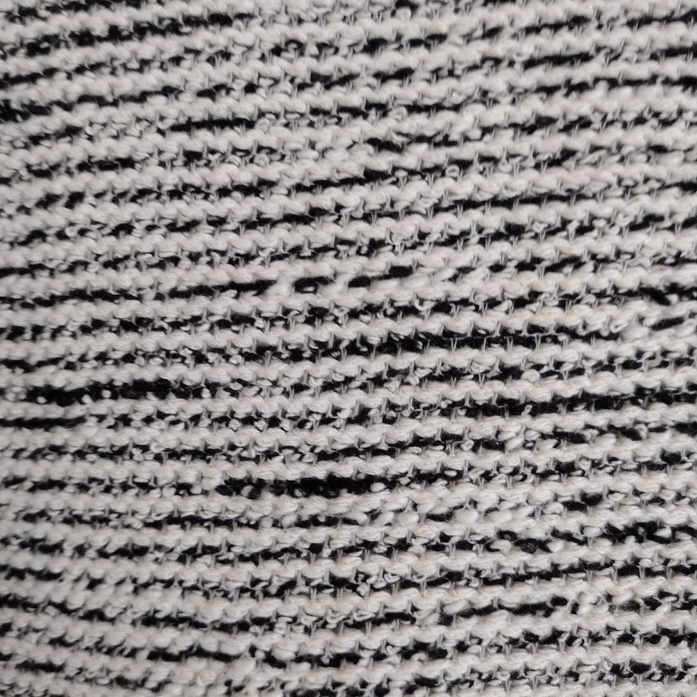Madewell Texture & Thread Black And White Bubble Sleeve Top Size Large - Picture 11 of 11